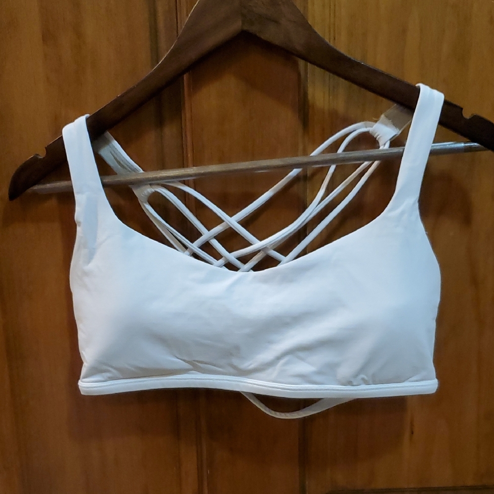 Lululemon White Free To Be Bra